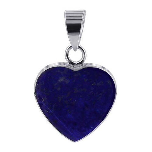 Lapis Lazuli Reversible Heart Charm