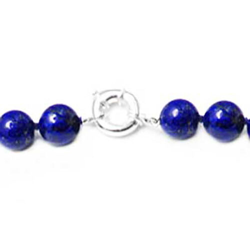 Nina 10 mm Lapis Lazuli Bead Necklace