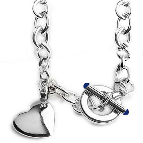 Sterling Silver Toggle Bracelet with Lapis Lazuli Accents