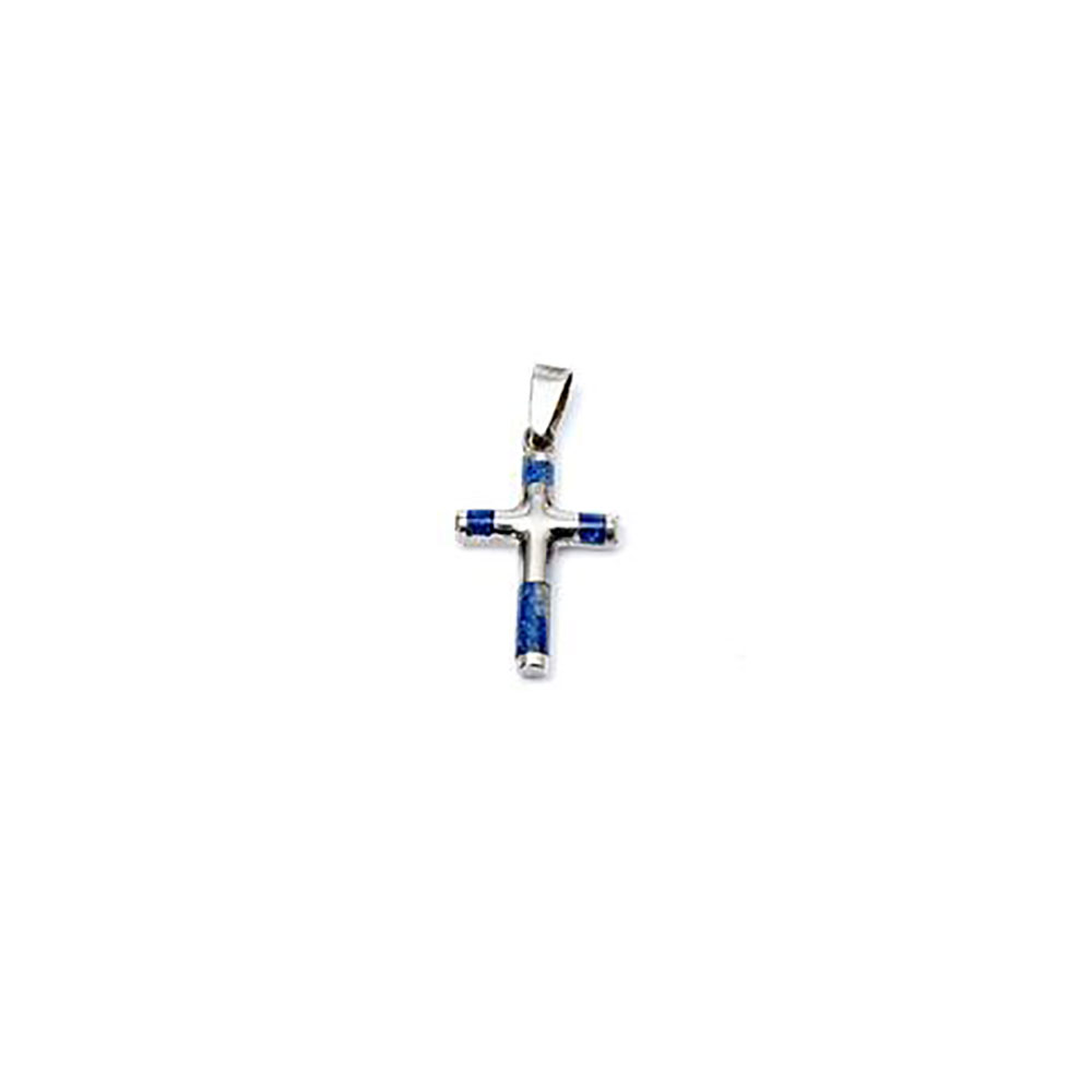 Lapis Lazuli Tubular Cross - Image 2