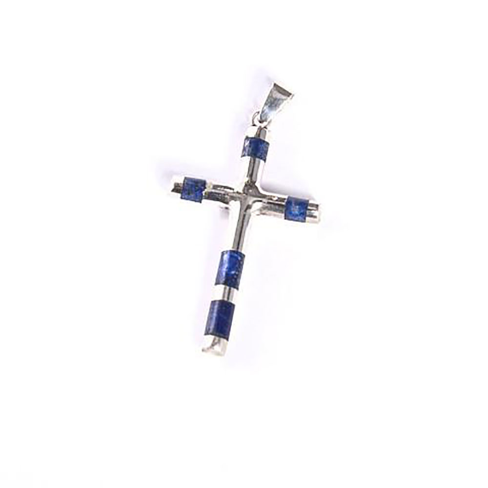 Lapis Lazuli Tubular Cross