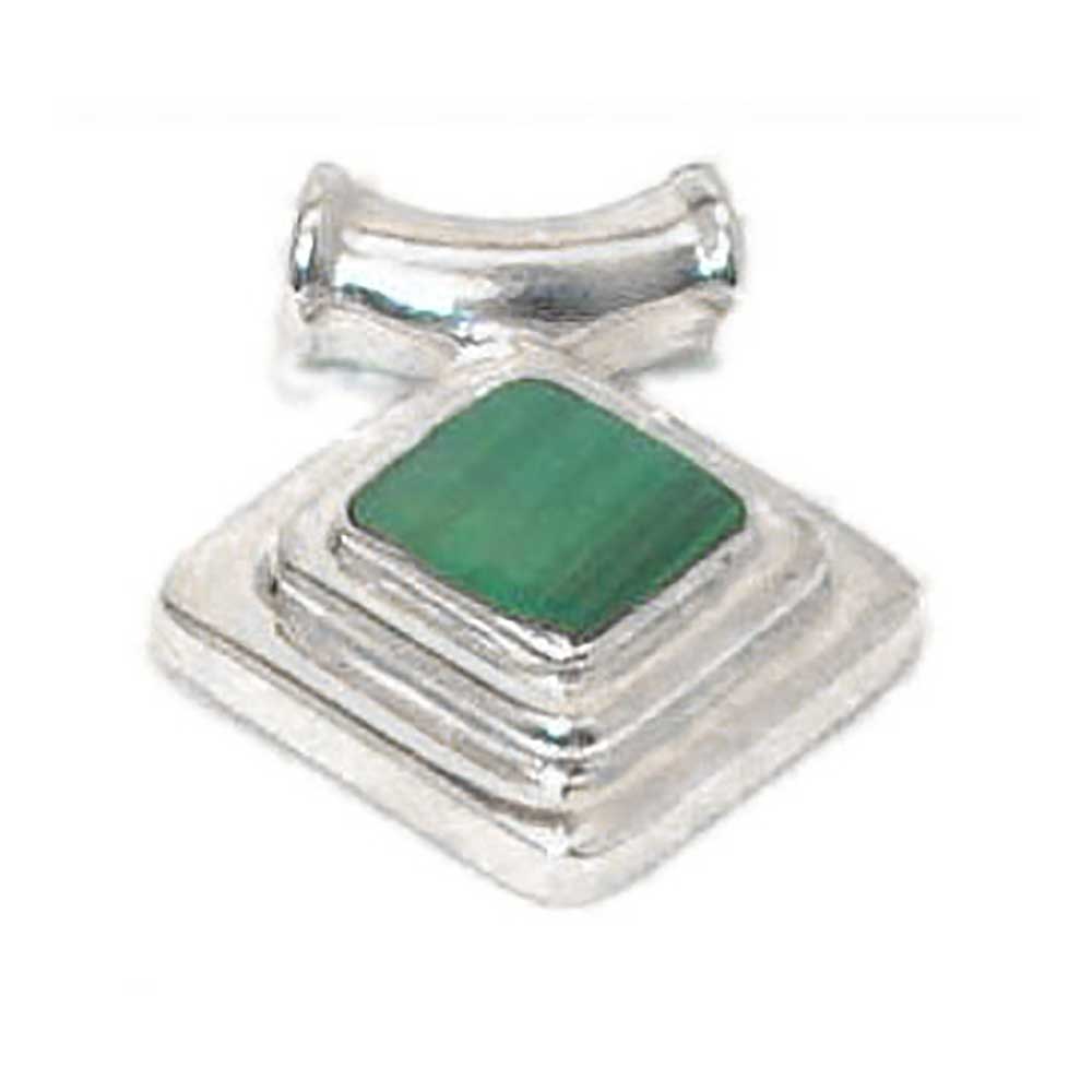 Tubular Relieved Sterling Silver Charm