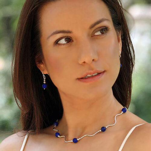 Lapis Lazuli Floating Beads Necklace
