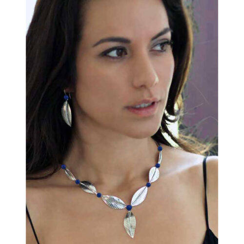 Lapis Lazuli Foliage Necklace