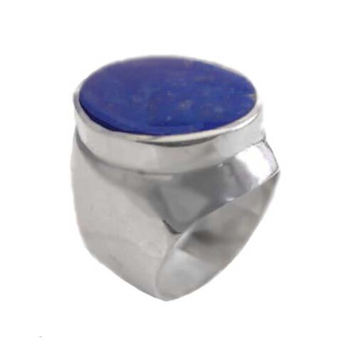 Sterling Silver Oval Chevalier Ring with Raised setting