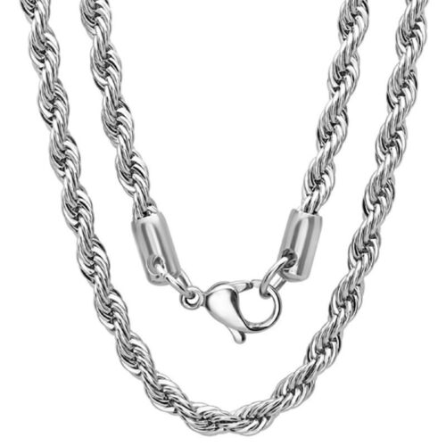 8 mm Sterling Silver Rope Chain