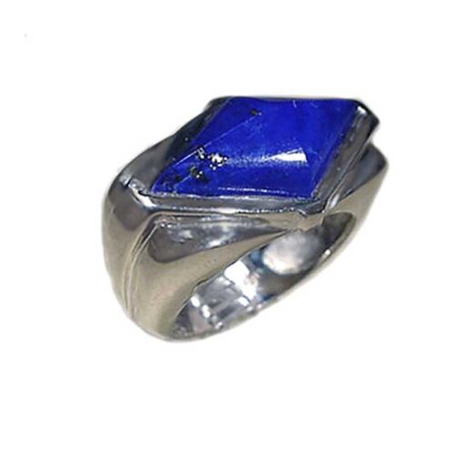 Sterling Silver Diamond Cabochon Ring