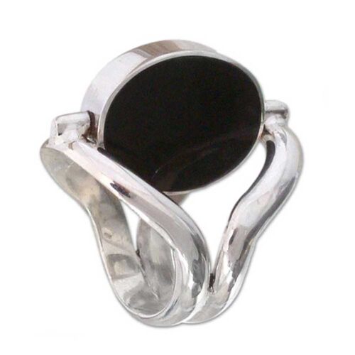 Sterling Silver Reversible Gemstone Ring
