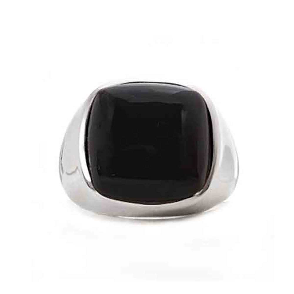 Sterling Silver and Lapis Lazuli Square Signet Ring - Image 3