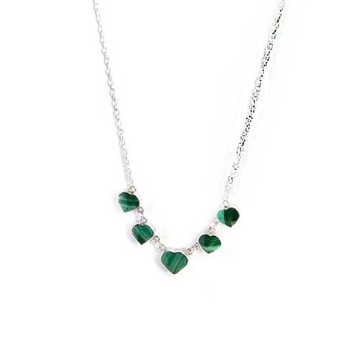 Sumailla Sterling Silver Heart Semi collar