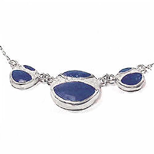Celene Lapis Lazuli and Sterling Silver Round Module Semi Collar
