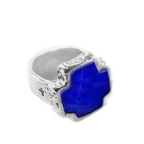 Thick Band Cross Ring