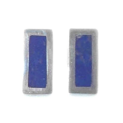 Rectangular Sterling Silver Post or Clip Earrings