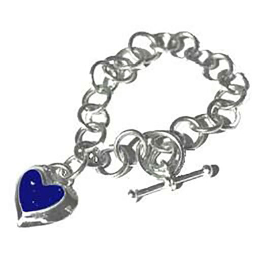 Relieved Heart Charm Toggle Bracelet