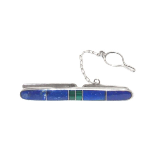 Lapis Lazuli and Sterling Silver Tie Bar