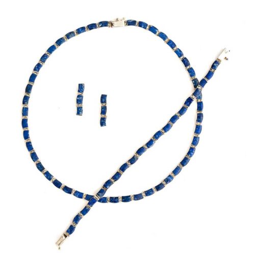 Mahola Lapis Lazuli and Sterling Silver Set