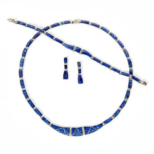 Yaax Lapis Lazuli and Sterling Silver Set