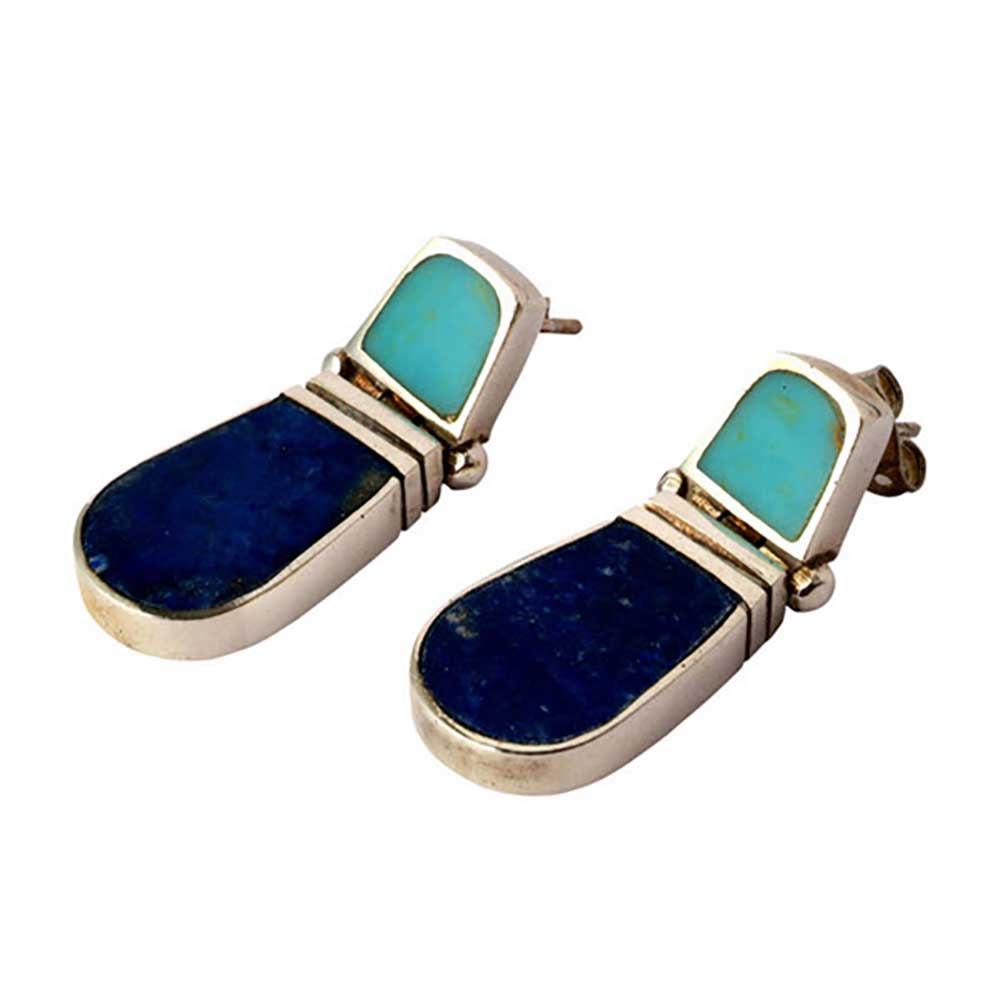 Adelle Sterling Silver Hinge Hanging Earrings