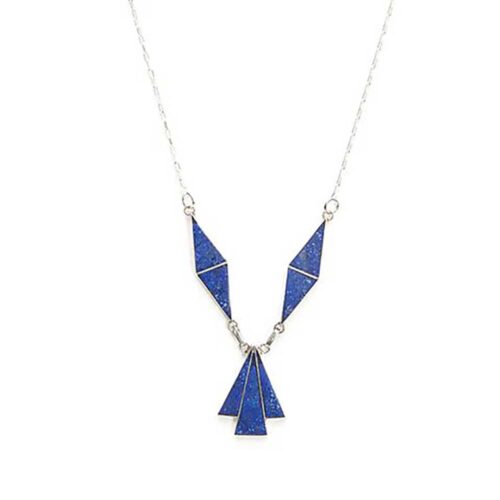 Yuritzi Lapis Lazuli and Sterling Silver Semi Collar