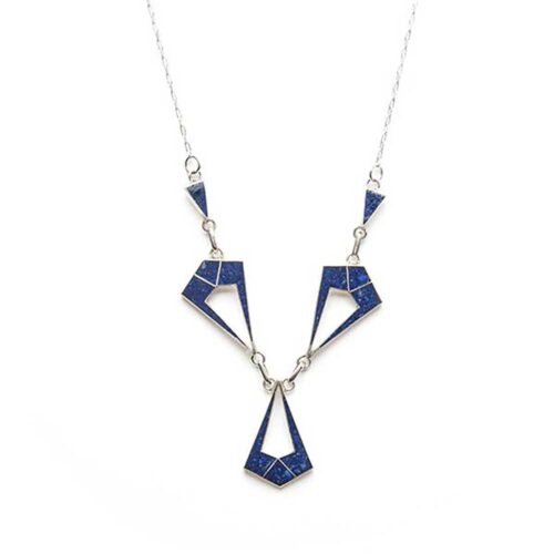 Muyal Lapis Lazuli and Sterling Silver Semi Collar