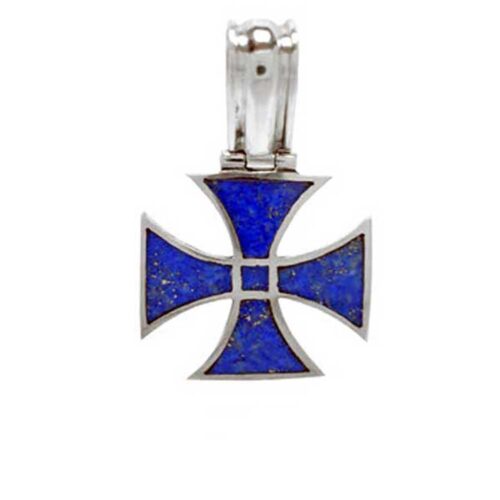 Triangular Lapis Lazuli Cross