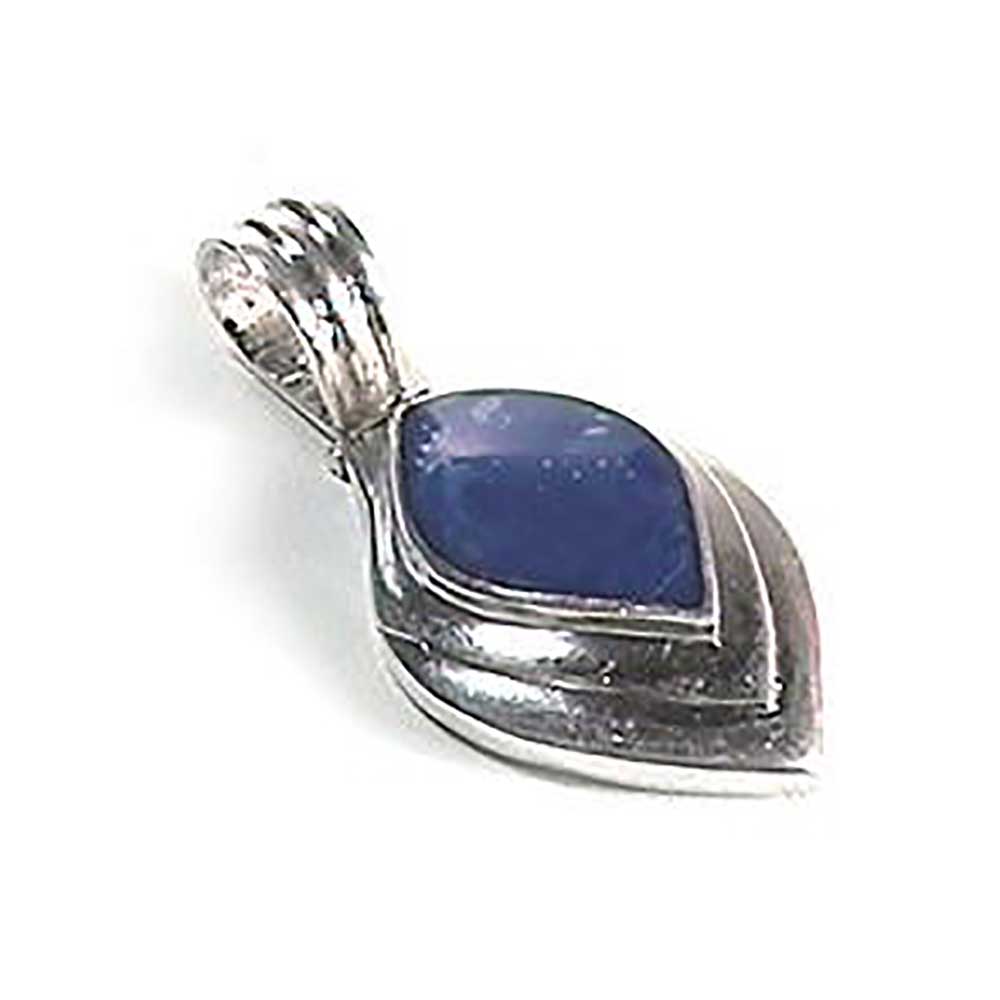 Lapis Lazuli and Sterling Silver Relieved Charm