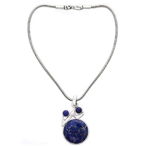 Lapis Lazuli Trio Medallion Necklace