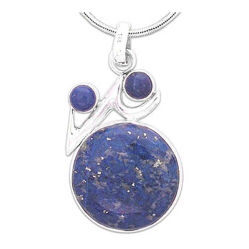 Lapis Lazuli Trio Medallion Necklace