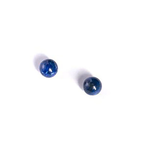 Yanilet 8 mm Lapis Lazuli and Sterling Silver Bead Post Earrings