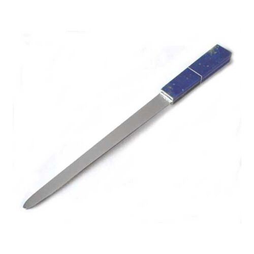 Large Silver Plated Division Handle Lapis Lazuli Letter Opener