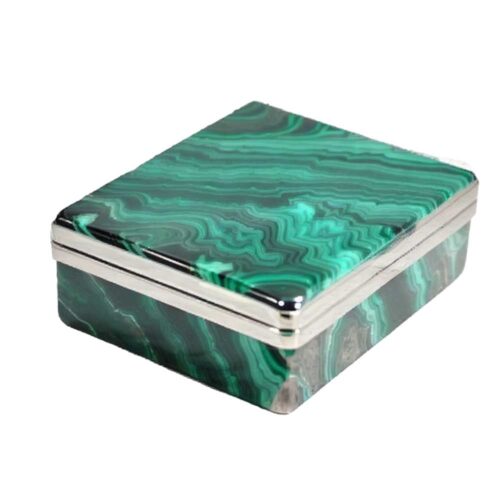 Square Malachite Box