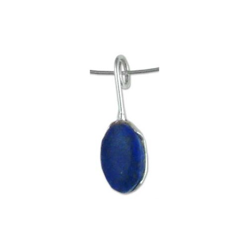 Sterling Silver and Lapis Lazuli Zen Necklace