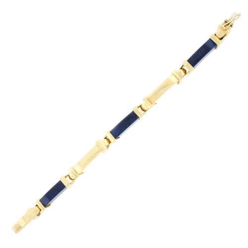 Serina Lapis Lazuli and 18K Gold Bracelet