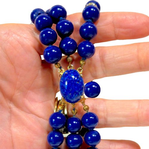 Azura Vermeil and Lapis Lazuli Bead Bracelet