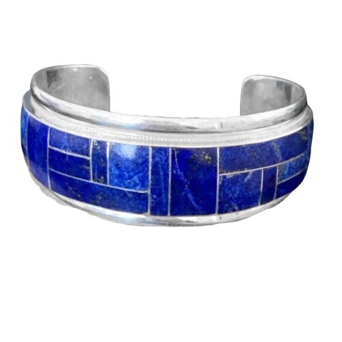 Isolde Lapis Lazuli and Sterling Silver Cuff Bracelet