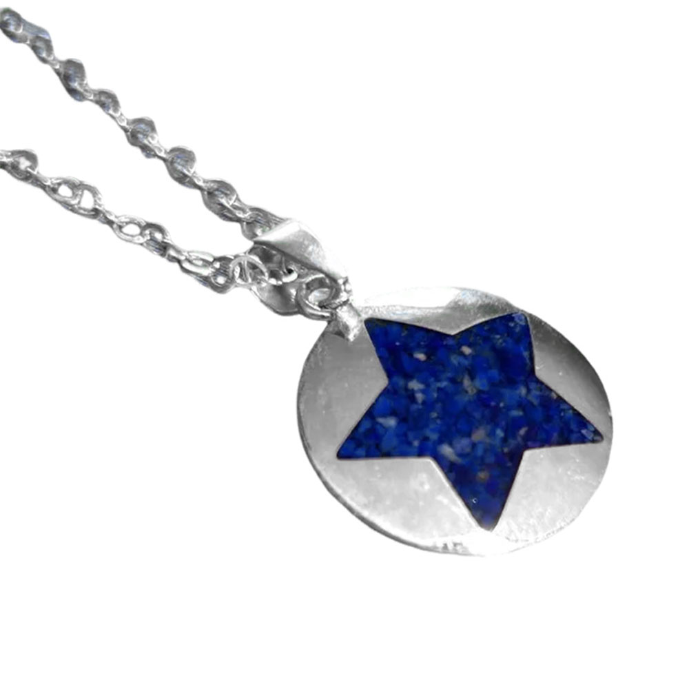 Star Sterling Silver and Lapis Lazuli Pendant - Image 2