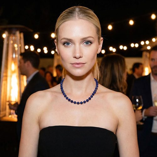 Valerisse 18K Gold and Lapis Lazuli Beads Necklace