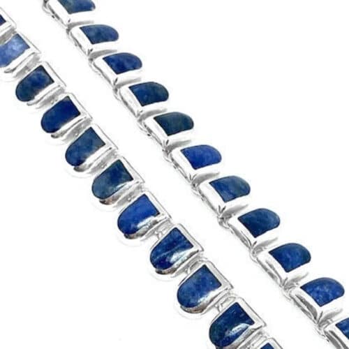 Leonora Sterling Silver and Lapis Lazuli Necklace