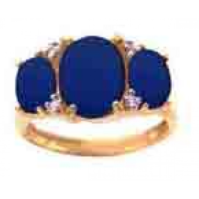 Lapis Lazuli Wedding and Promise Rings